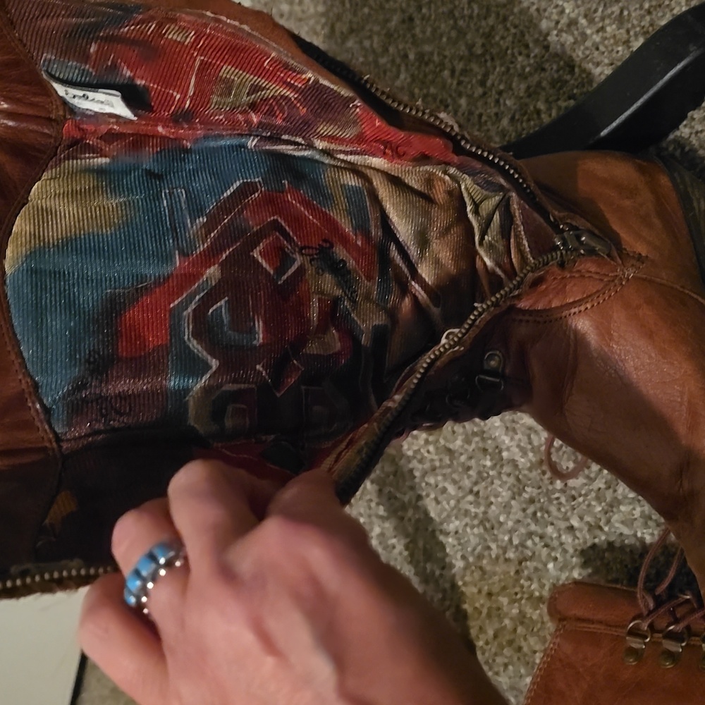 Zodiac vintage lace up boots